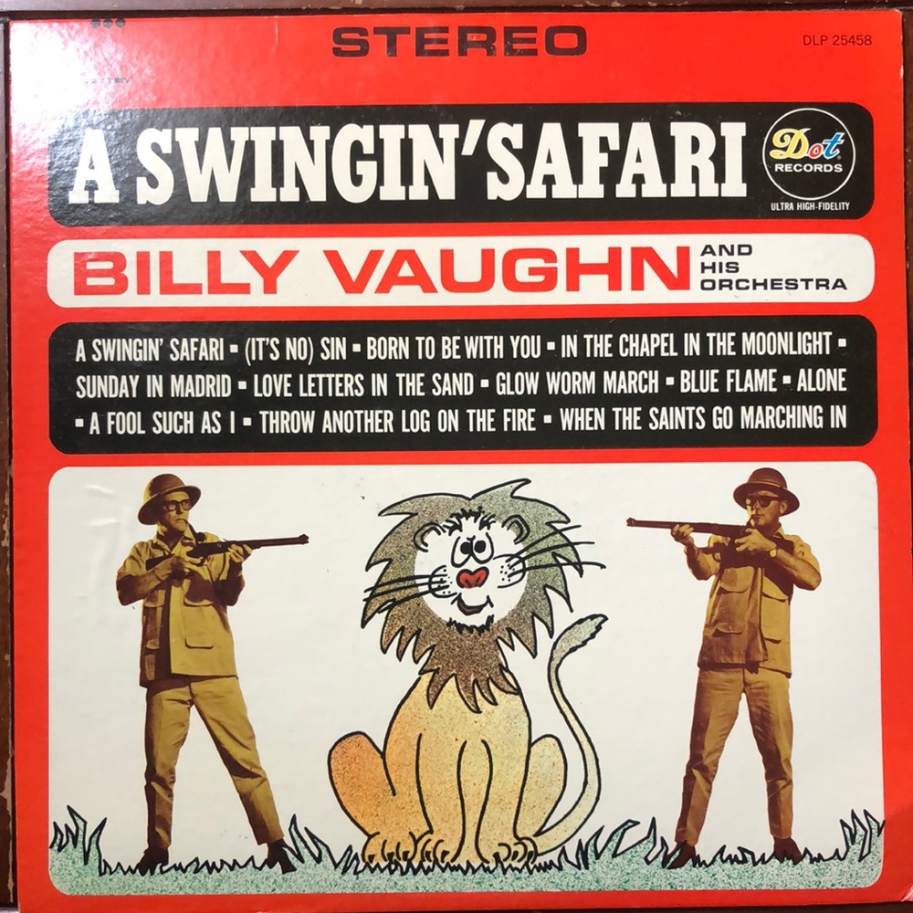 Billy Vaughn A Swingin' Safari Vinyl Lp '62